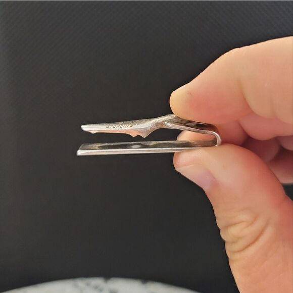 VINTAGE Sterling Tie Clip - Picture 5 of 7
